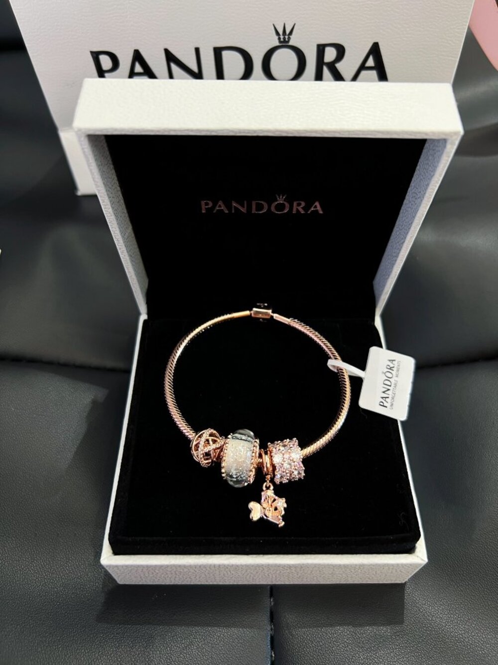 Pandora Rose Gold Charm Bracelet